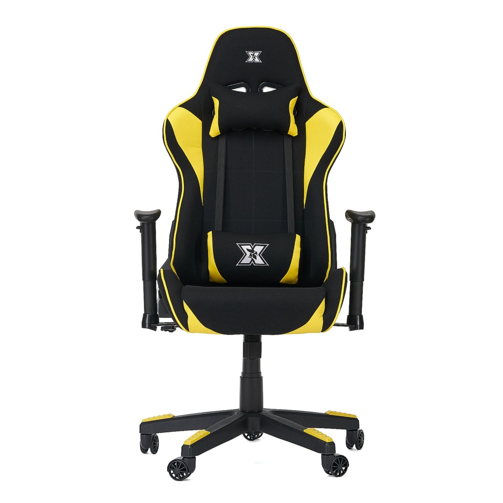 Black and yellow discount gaming chair